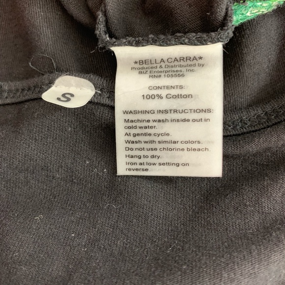 🎊HP🎊Bella Carra/ Black  Red Green Embroider Rose - Picture 7 of 8